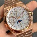 8F Factory Vacheron Constantin Overseas Perpetual Calendar 4300V/220R-B064 41.5mm Full Rose Gold Silver Dial