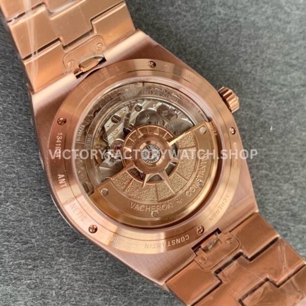 8F Factory Vacheron Constantin Overseas Perpetual Calendar 4300V/220R-B064 41.5mm Full Rose Gold Silver Dial