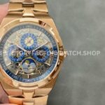 8F Factory Vacheron Constantin Overseas 4300V 120R B642 full rose gold skeletonized dial replica watch