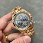 8F Factory Vacheron Constantin Overseas Perpetual Calendar Skeleton 4300V/120R-B642 41.5mm Full Rose Gold Skeletonized Dial