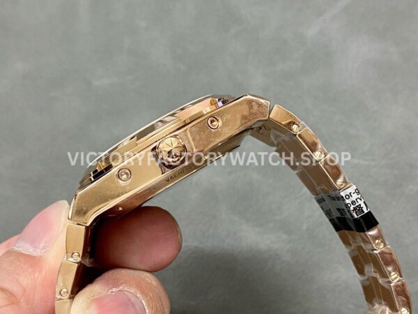 8F Factory Vacheron Constantin Overseas Perpetual Calendar Skeleton 4300V/120R-B642 41.5mm Full Rose Gold Skeletonized Dial
