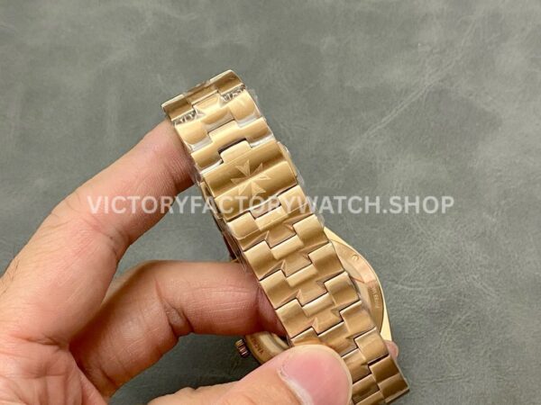 8F Factory Vacheron Constantin Overseas Perpetual Calendar Skeleton 4300V/120R-B642 41.5mm Full Rose Gold Skeletonized Dial