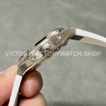 8F Factory Vacheron Constantin Overseas Perpetual Calendar 4300V 41.5mm Steel White Rubber Strap Silver Dial