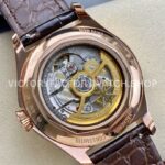 AI Factory Vacheron Constantin Fiftysix 4400E/000R-B436 40mm Rose Gold Leather Strap Arabic Numerals Silver Dial
