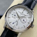 AI Factory Vacheron Constantin Fiftysix 85290/000P-9947 39.5mm Steel Leather Strap White Dial