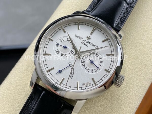 AI Factory Vacheron Constantin Fiftysix 85290/000P-9947 39.5mm Steel Leather Strap White Dial