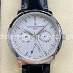 AI Factory Vacheron Constantin Fiftysix 85290 000P 9947 steel leather strap white dial replica watch