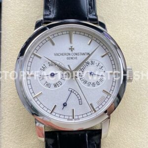 AI Factory Vacheron Constantin Fiftysix 85290 000P 9947 steel leather strap white dial replica watch