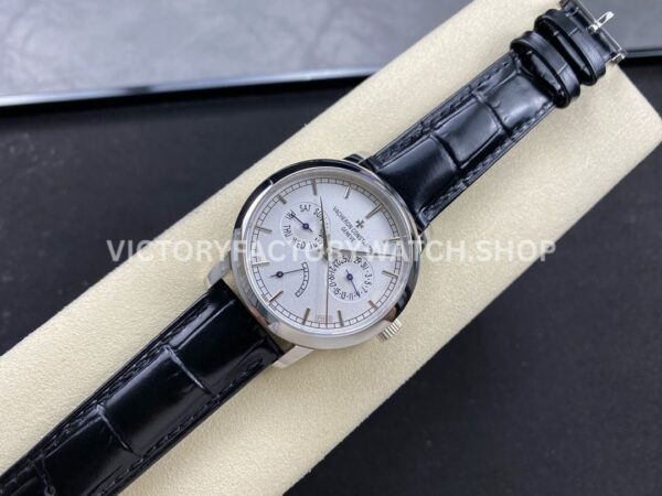 AI Factory Vacheron Constantin Fiftysix 85290/000P-9947 39.5mm Steel Leather Strap White Dial