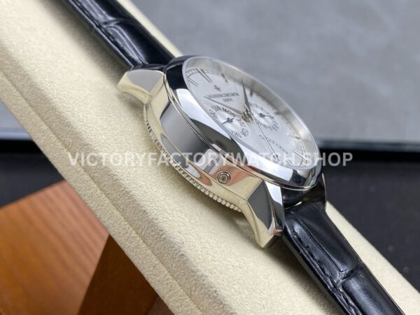 AI Factory Vacheron Constantin Fiftysix 85290/000P-9947 39.5mm Steel Leather Strap White Dial