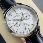AI Factory Vacheron Constantin Fiftysix 85290/000P-9947 39.5mm Steel Leather Strap White Dial