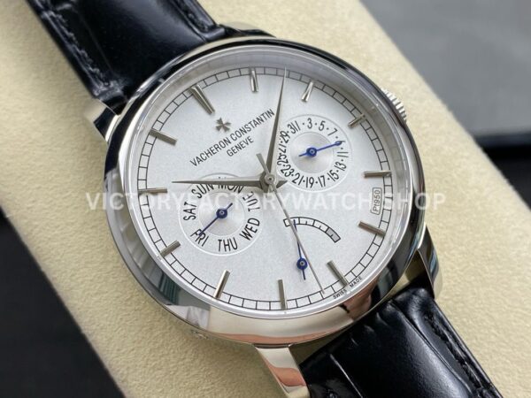 AI Factory Vacheron Constantin Fiftysix 85290/000P-9947 39.5mm Steel Leather Strap White Dial