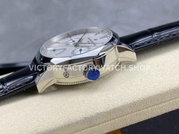 AI Factory Vacheron Constantin Fiftysix 85290/000P-9947 39.5mm Steel Leather Strap White Dial