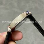 AI Factory Vacheron Constantin Historiques American 1921 82035/000G-B735 40mm White Gold Leather Strap Silver Dial