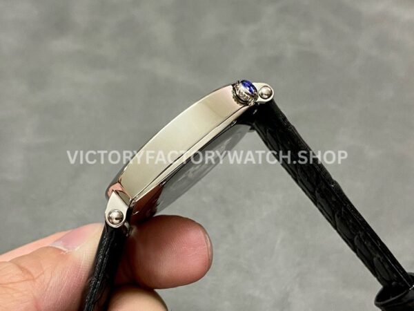 AI Factory Vacheron Constantin Historiques American 1921 82035/000G-B735 40mm White Gold Leather Strap Silver Dial