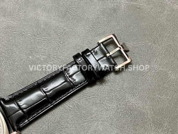 AI Factory Vacheron Constantin Historiques American 1921 82035/000G-B735 40mm White Gold Leather Strap Silver Dial
