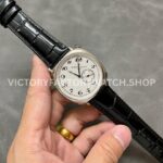 AI Factory Vacheron Constantin Historiques American 1921 82035/000G-B735 40mm White Gold Leather Strap Silver Dial