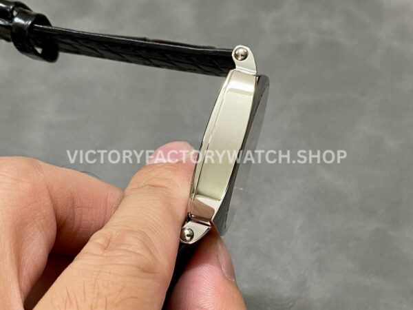 AI Factory Vacheron Constantin Historiques American 1921 82035/000G-B735 40mm White Gold Leather Strap Silver Dial