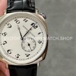 AI Factory Vacheron Constantin Historiques American 1921 82035 000G B735 white gold leather strap silver dial replica watch