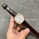 AI Factory Vacheron Constantin Historiques American 1921 82035/000R-9359 40mm Rose Gold Leather Strap Silver Dial