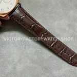 AI Factory Vacheron Constantin Historiques American 1921 82035/000R-9359 40mm Rose Gold Leather Strap Silver Dial