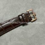 AI Factory Vacheron Constantin Historiques American 1921 82035/000R-9359 40mm Rose Gold Leather Strap Silver Dial