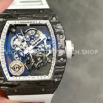 APS Factory Richard Mille RM 055 titanium carbon fiber black subtitles white background dial