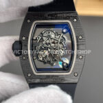 APS Factory Richard Mille RM 055 42.7mm Carbon Fiber Rubber Strap Skeletonized White Dial (4) APS Factory Richard Mille RM 055 42.7mm Carbon Fiber Rubber Strap Skeletonized White Dial
