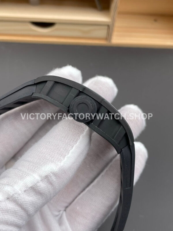 APS Factory Richard Mille RM 055 42.7mm Carbon Fiber Rubber Strap Skeletonized White Dial (5) APS Factory Richard Mille RM 055 42.7mm Carbon Fiber Rubber Strap Skeletonized White Dial