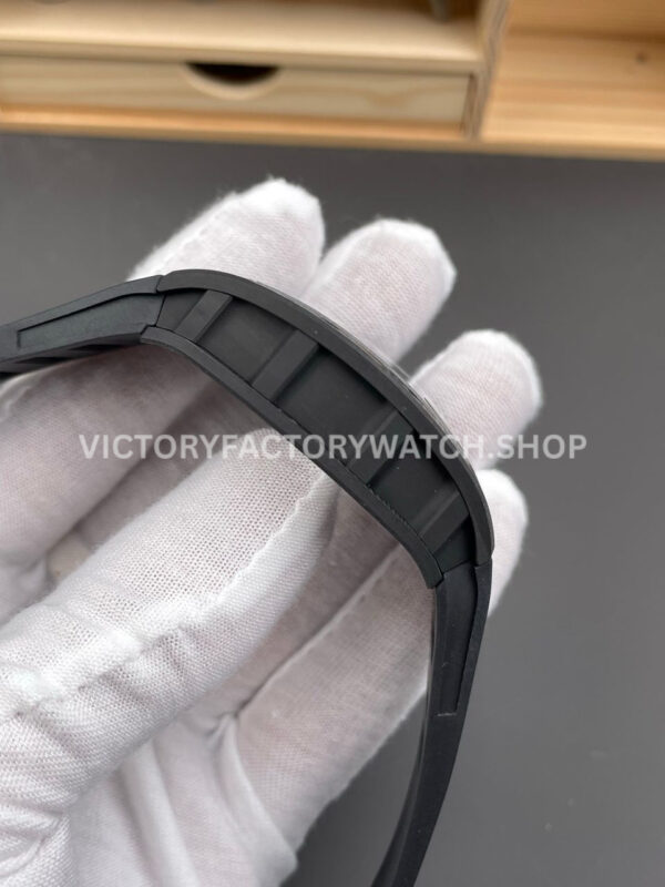 APS Factory Richard Mille RM 055 42.7mm Carbon Fiber Rubber Strap Skeletonized White Dial (8) APS Factory Richard Mille RM 055 42.7mm Carbon Fiber Rubber Strap Skeletonized White Dial