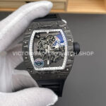 APS Factory Richard Mille RM 055 42.7mm Carbon Fiber Rubber Strap Skeletonized White Dial (9) APS Factory Richard Mille RM 055 carbon fiber rubber strap white skeletonized dial
