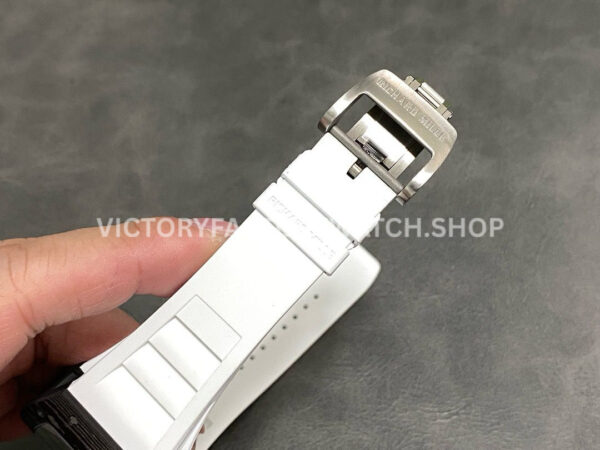 APS Factory Richard Mille RM 055 42.7mm Titanium Carbon Fiber Rubber Strap Ske ( (15) APS Factory Richard Mille RM 055 42.7mm Carbon Fiber Rubber Strap Skeletonized Red Subtitles On White Background Dial