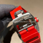 APS Factory Richard Mille RM 055 42.7mm Titanium Red Rubber Strap Skeletonized Black Dial (9) APS Factory Richard Mille RM 055 42.7mm Titanium Red Rubber Strap Skeletonized Black Dial