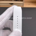 APS Factory Richard Mille RM 055 42.7mm White Ceramic White Rubber Strap Skeletonized Black Dial