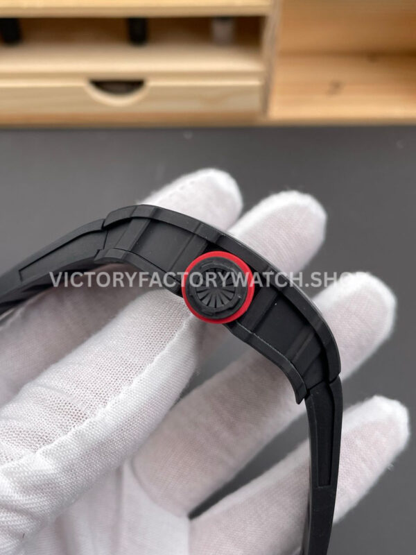 APS Factory Richard Mille RM 35-02 44.5mm Black Carbon Fiber Black Rubber Strap Black Skeletonized Dial (2) APS Factory Richard Mille RM 35-02 44.5mm Black Carbon Fiber Black Rubber Strap Black Skeletonized Dial