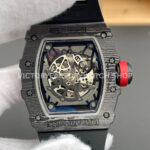 APS Factory Richard Mille RM 35-02 44.5mm Black Carbon Fiber Black Rubber Strap Black Skeletonized Dial (3) APS Factory Richard Mille RM 35-02 44.5mm Black Carbon Fiber Black Rubber Strap Black Skeletonized Dial