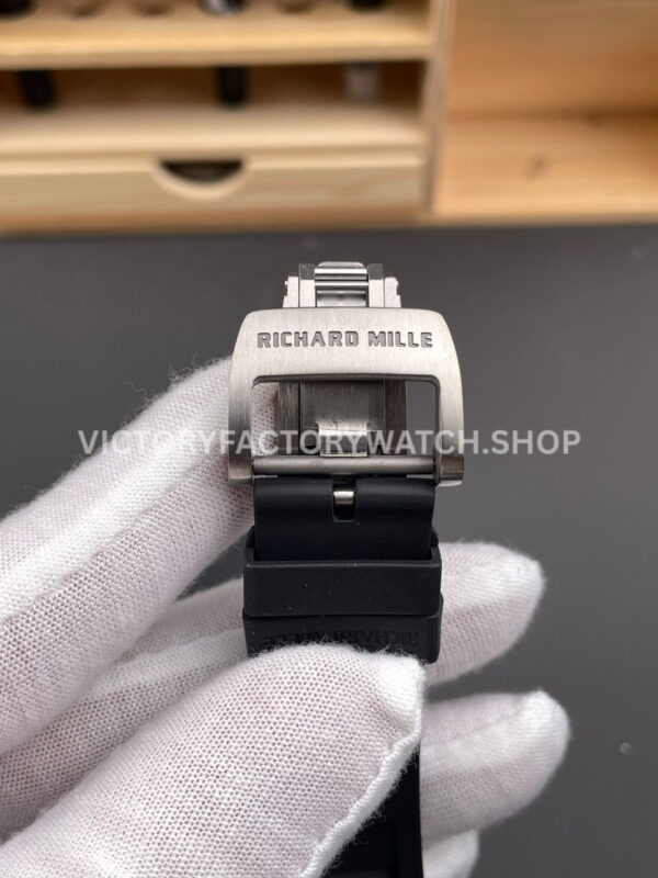 APS Factory Richard Mille RM 35-02 44.5mm Black Carbon Fiber Black Rubber Strap Black Skeletonized Dial (5) APS Factory Richard Mille RM 35-02 44.5mm Black Carbon Fiber Black Rubber Strap Black Skeletonized Dial