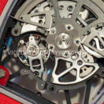 APS Factory Richard Mille RM 35-02 44.5mm Red Carbon Fiber Red Rubber Strap Skeletonized Dial