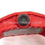 APS Factory Richard Mille RM 35-02 44.5mm Red Carbon Fiber Red Rubber Strap Skeletonized Dial