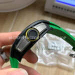 APS Factory Richard Mille RM 61-01 42.7mm Black Ceramic Green Rubber Strap Skeletonized Green Dial (1) APS Factory Richard Mille RM 61-01 42.7mm Black Ceramic Green Rubber Strap Skeletonized Green Dial