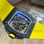 APS Factory Richard Mille RM 61-01 42.7mm Black Ceramic Yellow Rubber Strap Skeletonized Green Dial (4) APS Factory Richard Mille RM 61-01 42.7mm Black Ceramic Yellow Rubber Strap Skeletonized Green Dial
