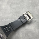 APS Factory Richard Mille RM 055 42.7mm Titanium Rubber Strap Skeletonized Red Subtitles On Black Background Dial