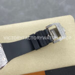 BBA Factory Richard Mille RM 07 31.4mm Diamond Bezel Black Rubber Strap Skeletonized Black Dial (1) BBA Factory Richard Mille RM 07 31.4mm Diamond Bezel Black Rubber Strap Skeletonized Black Dial