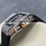 BBA Factory Richard Mille RM 07 31.4mm Diamond Bezel Black Rubber Strap Skeletonized Black Dial (3) BBA Factory Richard Mille RM 07 31.4mm Diamond Bezel Black Rubber Strap Skeletonized Black Dial
