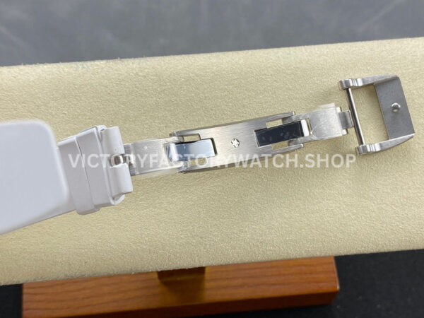 BBA Factory Richard Mille RM 07 31.4mm Diamond Bezel White Rubber Strap Skeletonized White Dial (2) BBA Factory Richard Mille RM 07 31.4mm Diamond Bezel White Rubber Strap Skeletonized White Dial