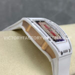 BBA Factory Richard Mille RM 07 31.4mm Diamond White Ceramic White Rubber Strap Skeletonized Red Dial (3) BBA Factory Richard Mille RM 07 31.4mm Diamond White Ceramic White Rubber Strap Skeletonized Red Dial