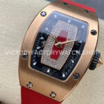 BBA Factory Richard Mille RM 07 31.4mm Rose Gold Red Rubber Strap Skeletonized Red Dial (6) BBA Factory Richard Mille RM 07 31.4mm Rose Gold Red Rubber Strap Skeletonized Red Dial