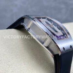 BBA Factory Richard Mille RM 07 31.4mm Steel Black Rubber Strap Skeletonized Black Dial