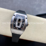 BBA Factory Richard Mille RM 07 31.4mm Steel Black Rubber Strap Skeletonized Black Dial