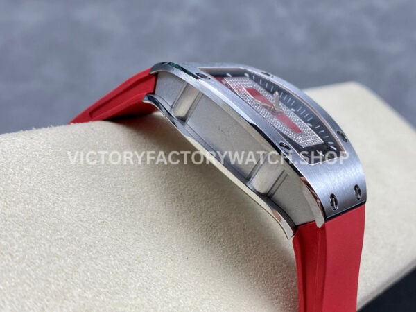 BBA Factory Richard Mille RM 07 31.4mm Steel Red Rubber Strap Skeletonized Red Dial (4) BBA Factory Richard Mille RM 07 31.4mm Steel Red Rubber Strap Skeletonized Red Dial